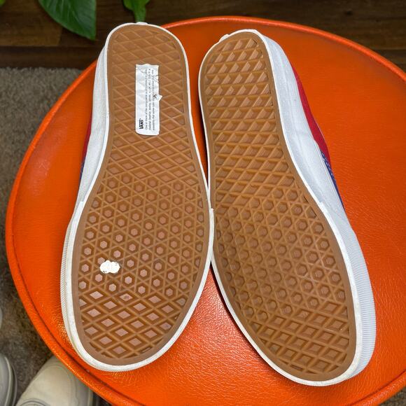 7M 8.5W Vans Color block Sneakers Yellow Red Blue NWOT - Picture 5 of 16